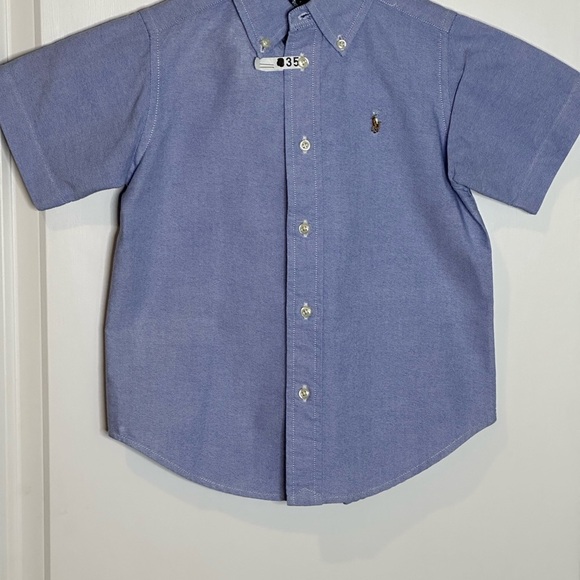Polo by Ralph Lauren Blue Button Down Shirt Short Sleeve - Picture 3 of 7